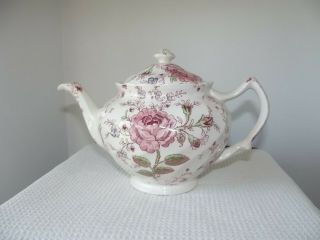 Lovely Rose Chintz Tea Pot Johnson Brothers Made In England