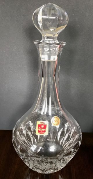 Vintage Nachtmann 24 Bleikristall Crystal Liquor Decanter Bavaria W.  Germany