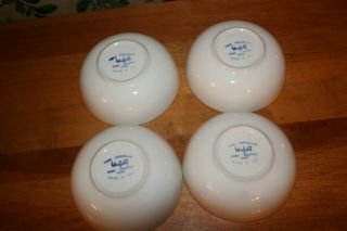 4 - VINTAGE WINFIELD POTTERY BAMBOO PATTERN,  COUPE CEREAL BOWLS 3