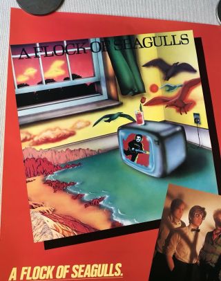 A Flock Of Seagulls Poster,  Sense Of Adventure,  Promo,  Rolled,  1982 22x17 4