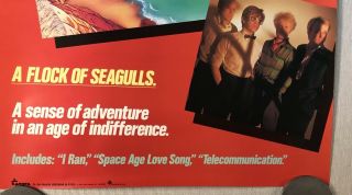 A Flock Of Seagulls Poster,  Sense Of Adventure,  Promo,  Rolled,  1982 22x17 6
