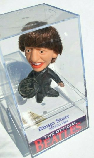 The Beatles - - Remco 1964 George Harrison - - Figure/doll In Clear Case