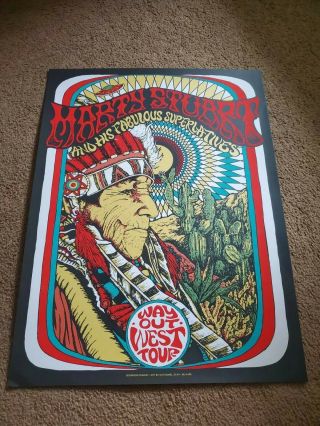 Marty Stuart Way Out West Tour Print By Nathaniel Deas Gig Poster