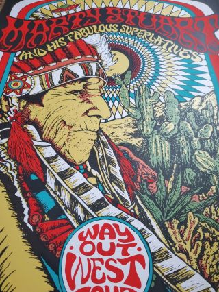 Marty Stuart Way Out West Tour Print By Nathaniel Deas Gig Poster 3