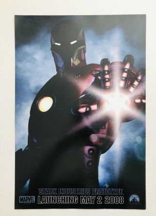 Marvel Iron Man Promo Movie Poster Sdcc Avengers Stark Industries