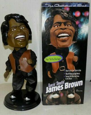 2 X James Brown Figure.  1 Small (sings Dances I Feel Good) And 1 Large (sings