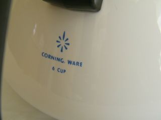 Vintage Corning Ware Blue Cornflower 6 Cup Tea Pot with Strainer 5