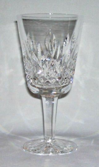 Waterford Elegant Cut Crystal 10 Oz.  Water Goblet Glass (lismore) Ireland