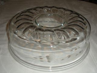 Princess House Heritage Bundt Cake Pan Fluted Crystal 372 Rare 5