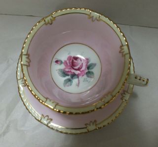 PARAGON DOUBLE WARRANT PINK ROSE DEMITASSE CUP and SAUCER 4