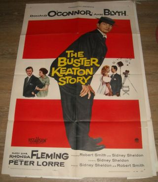 1957 The Buster Keaton Story 1 Sheet Movie Poster Donald O 