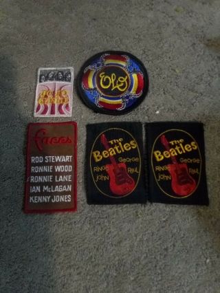 Set_rock Patches,  The Beatles Band Patches,  Elo,  Faces,  Jo Jo Gunne