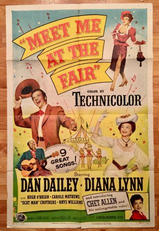 1952 - Meet Me At The Fair - Movie Poster 27x41 1 Sheet