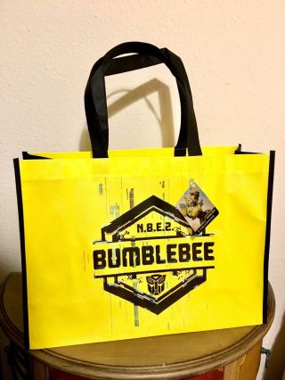 Transformers Bumblebee Movie Large Reusable Tote Bag Yellow & Black