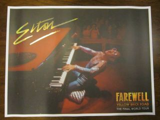Six (6) Authentic Elton John Farewell Yellow Brick Road Tour Lithograph Posters