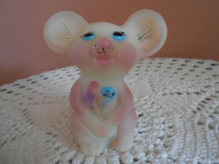 Fenton Nfgs Burmese Mouse 1990 - 2010 Hand Painted F Mendenhall