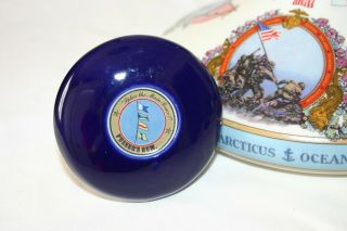 Pusser ' s Staffordshire Porcelain U.  S.  Navy & Marine Corp Decanter 5