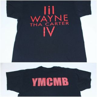 Lil Wayne The Tha Carter Iv Ymcmb Black Rap Hip Hop Shirt Xl