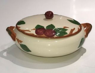 Franciscan Usa Vintage Apple Pattern Casserole Covered Serving Bowl With Lid