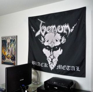 Venom Black Metal Huge 4x4 Fabric Banner Poster Flag Album Heavy Metal Band