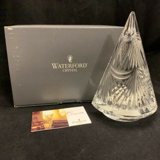 Waterford Crystal 7 1/4 " Holiday Tree W/tea Light Christmas,  Box 108836