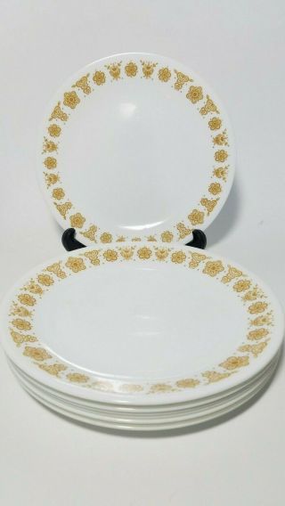 Vintage Corelle Butterfly Gold 8.  5 In.  Luncheon Salad Plates Set Of 9