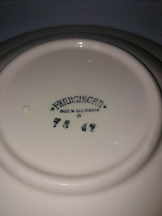 Vintage Franciscan Apple Rim Soup Bowls Made In USA 8.  5 Inch Diameter 5