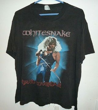 Vintage 1987 Whitesnake David Coverdale Concert Tour T - Shirt Xl