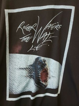 2010 ROGER WATERS THE WALL - LIVEConcert Tour (XL) T - Shirt PINK FLOYD S/H 2
