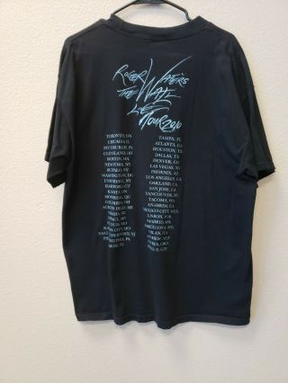 2010 ROGER WATERS THE WALL - LIVEConcert Tour (XL) T - Shirt PINK FLOYD S/H 3