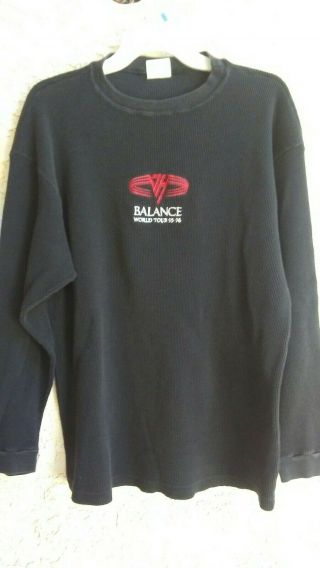 Vintage Van Halen Balance World Tour 1995 Rock Thermal Concert Xl Large Shirt