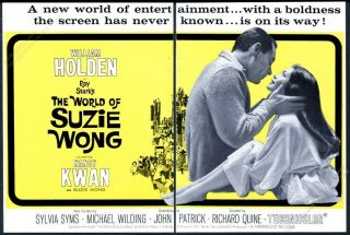 1960 The World Of Suzie Wong Movie Release Nancy Kwan Photo Vintage Trade Ad