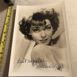 Marsha Hunt Promotional B&w Photo Hollywood (deceased) 5 X 7 Pin - Up