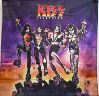 KISS Destroyer HUGE 4X4 BANNER fabric poster tapestry cd album flag band 2