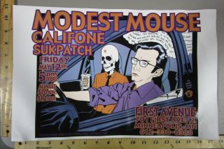 2000 Rock Roll Concert Poster Modest Mouse Califone Brian Ewing S/n Le 150