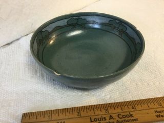 Antique Saturday Evening Girls Arts & Crafts Pottery Bowl - Trees By Sara Galner