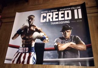Creed Ii 2 5ft Subway Movie Poster 1 Sylvester Stallone Michael B Jordan Rocky