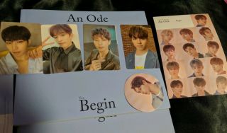 Seventeen An Ode Begin Album 1st Press Vernon,  Dk,  Wonwoo Photocards