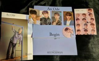 Seventeen An Ode BEGIN Album 1st Press Vernon,  DK,  Wonwoo Photocards 2