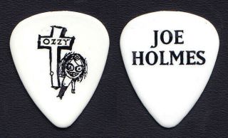 Ozzy Osbourne Joe Holmes Signature White Guitar Pick - 1998 Ozzfest Tour