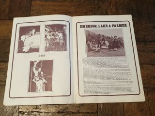 Melody Maker Poll Concert 1972 Oval 16 page tour programme Wishbone Ash,  ELP. 2