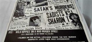 Satan ' s Sadists Movie Poster 1969 27 x 41 