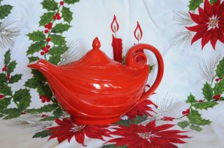 Vintage Hall Red Aladdin Teapot