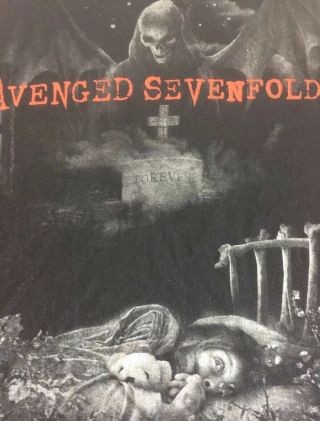 Avenged Sevenfold Large 2010 Nightmare T Shirt Black A7x