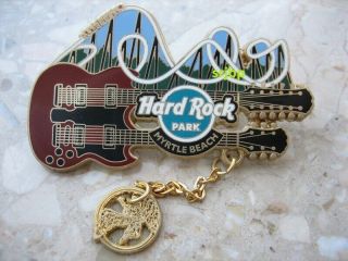 Hard Rock Cafe Park Myrtle Beach Park Swansong Rollercaoster Guitar Pin