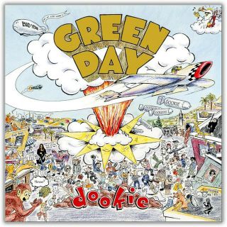 Green Day Dookie Banner Huge 4x4 Ft Fabric Poster Tapestry Flag Print Album Art