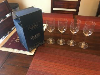 Marquis by Waterford - set of 4 vintage white wine glasses - tall stem 2