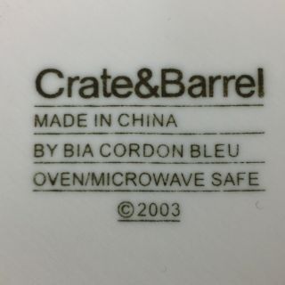 Crate & Barrel BIA Cordon Bleu SIX (6) 3 5/8 