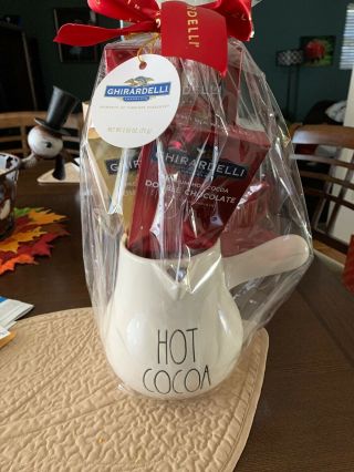 Rae Dunn Hot Cocoa Pot Set Ghiradelli