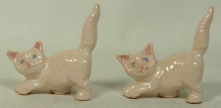 Rosemeade North Dakota Pottery Miniature Cat Figurines